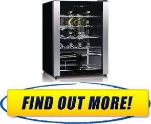 EQUATOR WR 9023 2.4 cu.ft / 23 Bottles Wine Cooler in Black with Stainless Steel Frame and Glass Door, Spacingsaving with flush back design, Touch Screen electronic control, Holds 23 wine bottles, Effective and energysaving, green and environmental protection, Sturdy slideout adjustable shelves, Safety seethrough door and lock, Luxurious imperious light on top, Stainless chromed shelves of different length, 18.5 Inch Width, 17.7 Inch Depth, 25.0 Inch Height Insights